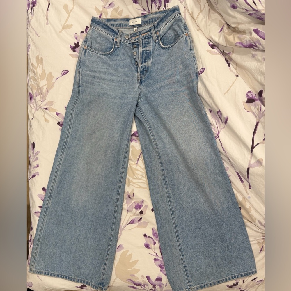 OAK + FORT Light Blue Flare Jeans